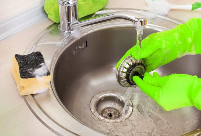 Clean the Drain and the Sink