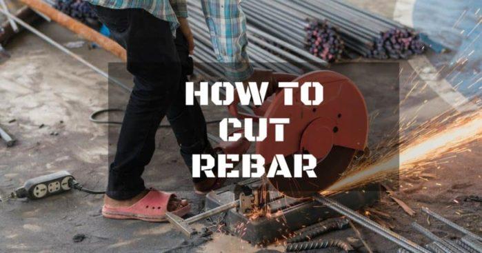 how to cut rebar