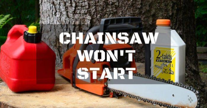 chainsaw wont start