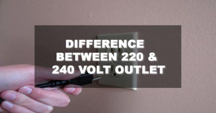 difference between 220 and 240 volt outlet