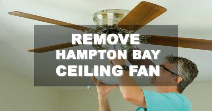 Remove Hampton Bay Ceiling Fan