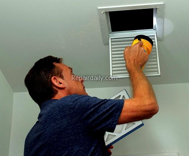 cleaning air duct