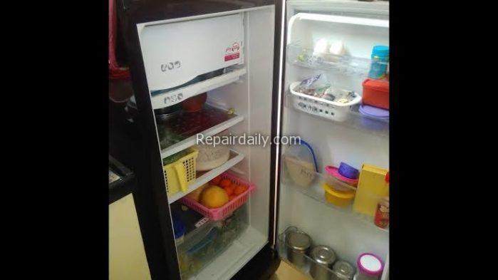 inside a refrigerator