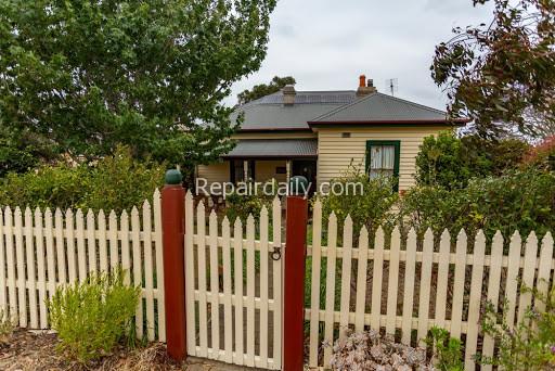 fence and house