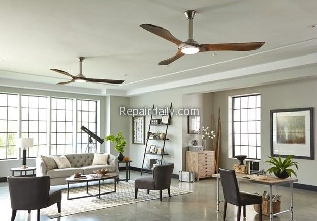 ceiling fan in living room