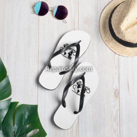 flip flops sunglass hat