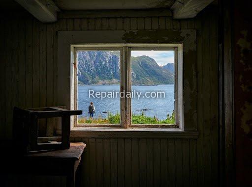 river view through window