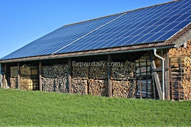 shed solar woods storage