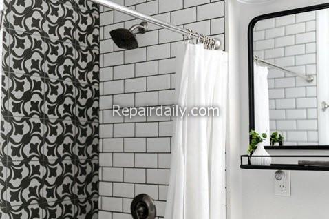 shower curtain mirror