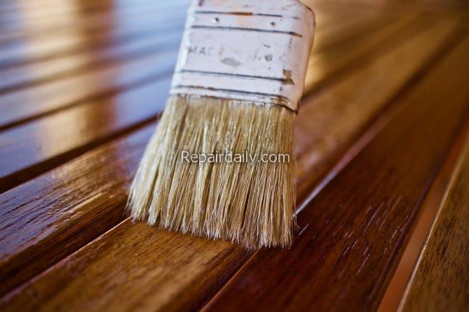brush oil wood paint