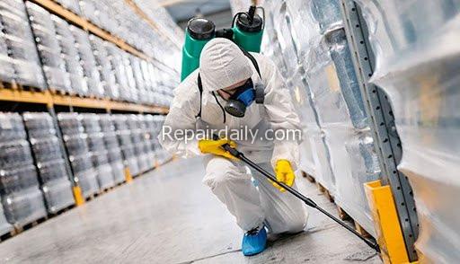 pest control man working