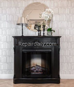 stylish fireplace