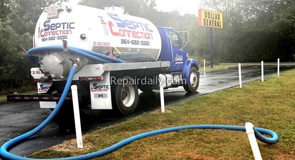 septic tank cleaning truck