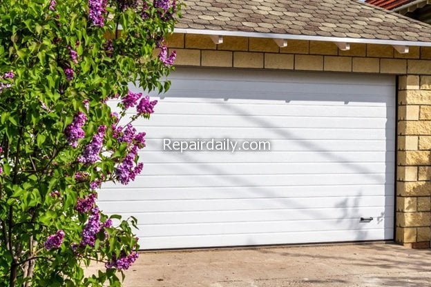 garage door flowers