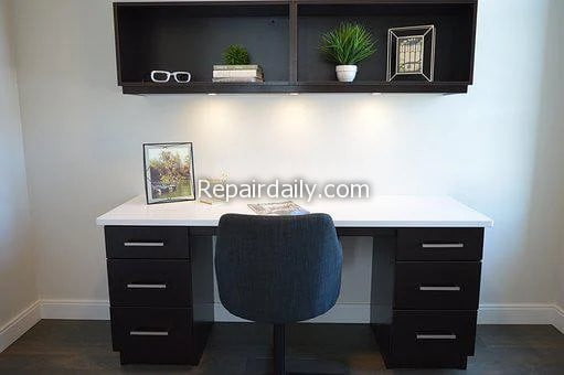 shelves desk