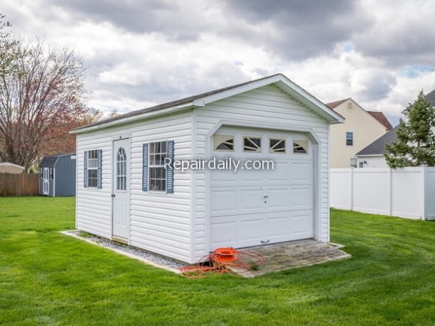 white shed