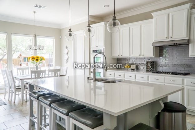 white theme kitchen