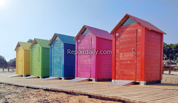 colorful sheds