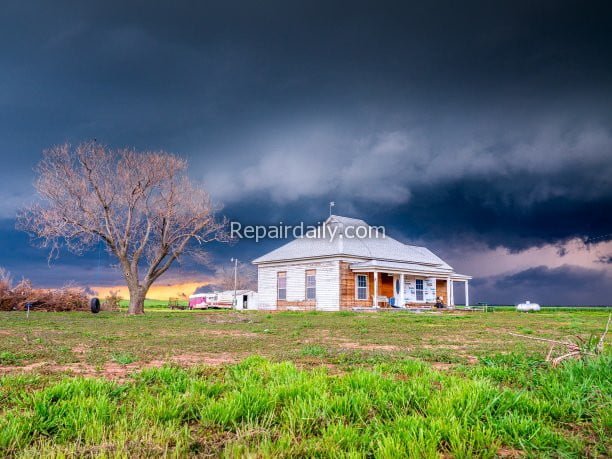 farmhouse rainy