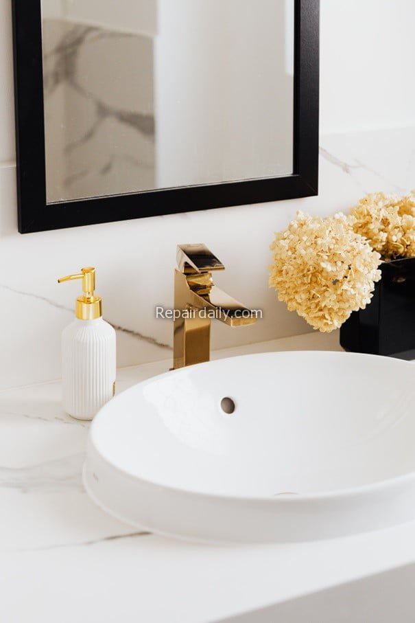 soap dispenser basin bathroom