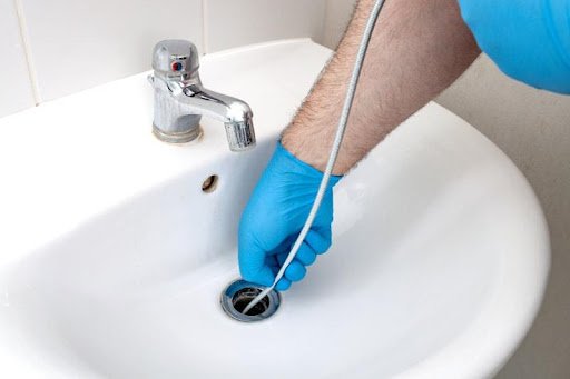 cleaning sink drain